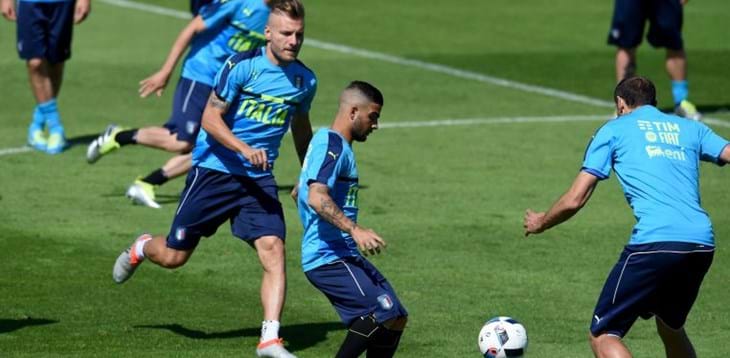 Azzurri in campo per la rifinitura a Montpellier, nel pomeriggio la partenza per Lille