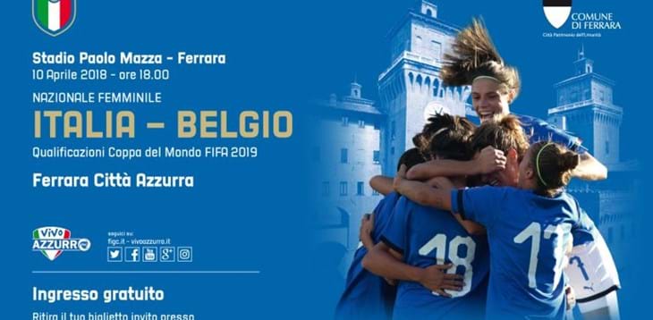 Nazionale Femminile: il 10 aprile a Ferrara il match con il Belgio, le informazioni per ritirare i biglietti