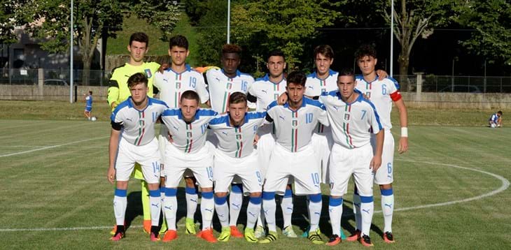 L’Italia batte 2-0 la Bosnia. Azzurrini in campo col lutto al braccio per le vittime del terremoto