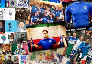 I tifosi colorano il web d’azzurro con opere d'arte, gif, foto e la maglia dell'Italia