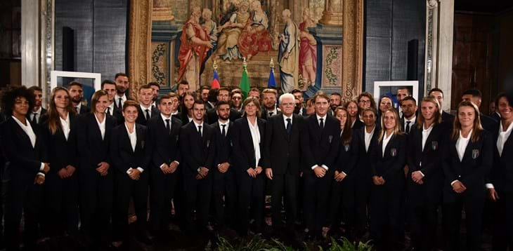 Celebrati al Quirinale i 120 anni della FIGC. Mattarella: “Fiducioso per il futuro della Nazionale”