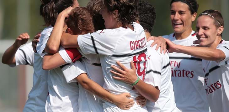 Un altro successo per il Milan, che si porta a -1 dalla Fiorentina. Vittorie anche per Florentia, Sassuolo e Tavagnacco