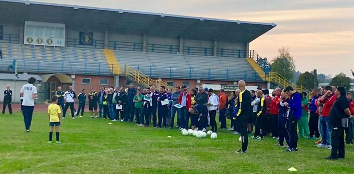 Dimostrazione pratica delle modalità di gioco sul campo di Bellinzago