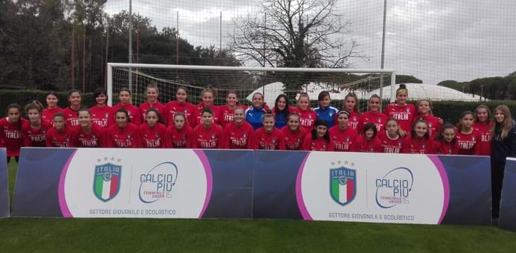 Calcio+15: concluso lo stage formativo per le 36 ragazze selezionate in tutto il territorio