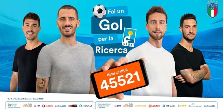 La FIGC rinnova il suo sostegno ad AIRC: all’asta il walkabout allo stadio ‘Meazza’ per Italia-Portogallo