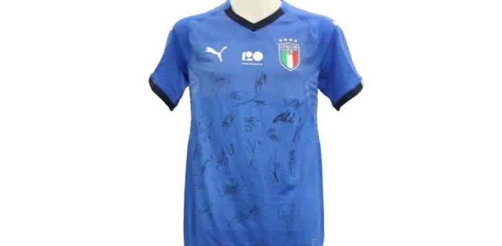 La maglia della Nazionale all'asta per le realtà colpite dal crollo di Ponte Morandi