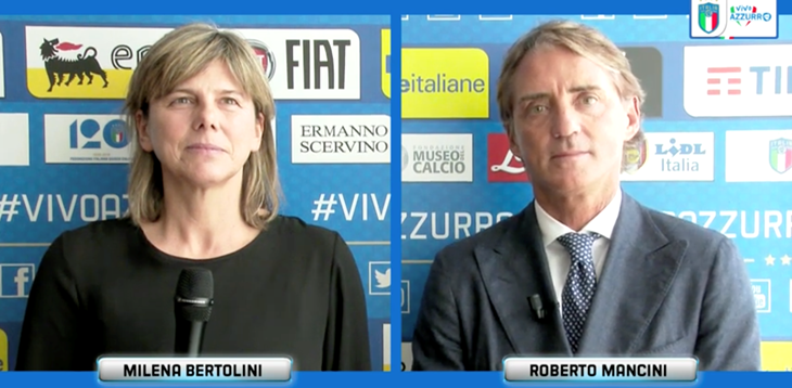 (VIDEO) Intervista doppia ai Ct Milena Bertolini e Roberto Mancini