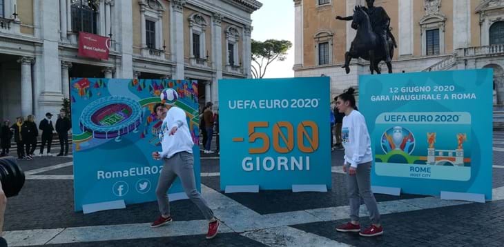 È iniziato a Roma il countdown verso l’Europeo: -500 giorni al calcio d’inizio all’Olimpico
