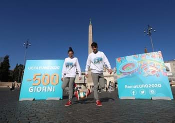 È partito a Roma il countdown verso l’Europeo: -500 giorni al calcio d’inizio all’Olimpico