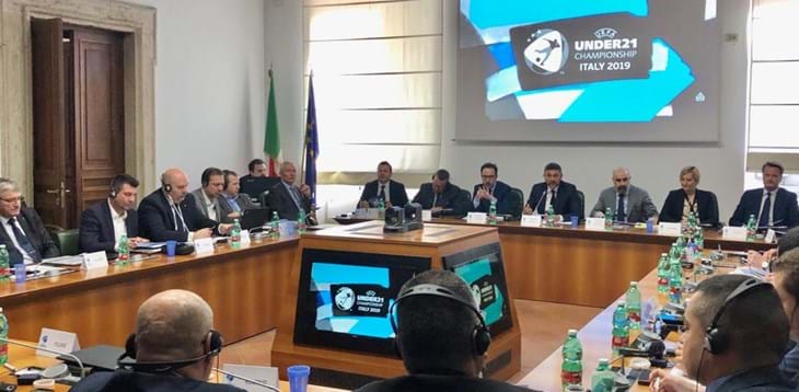 Incontro a Roma per fare il punto sui preparativi della fase finale dell’Europeo Under 21
