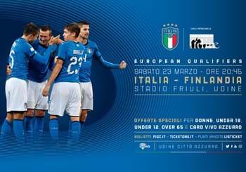 Udine abbraccia gli Azzurri: oltre 20mila biglietti emessi, oggi aperti i botteghini al ‘Friuli’