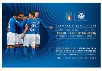 European Qualifiers: sono in vendita i tagliandi per Italia-Liechtenstein a Parma!
