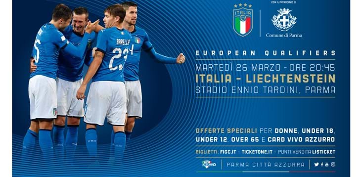 European Qualifiers: sono in vendita i tagliandi per Italia-Liechtenstein a Parma!