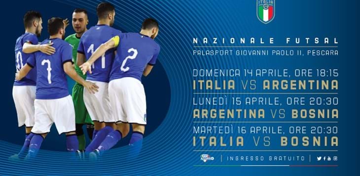 Ad aprile triangolare a Pescara con Argentina e Bosnia: il test con l'Albiceleste su RaiSport +HD