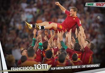 “Made in Italy”: Francesco Totti migliore italiano della 38^ giornata secondo i media