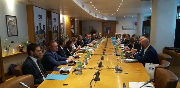 La UEFA a Roma: riunione nella sede della FIGC per la proprietà intellettuale di Euro 2020