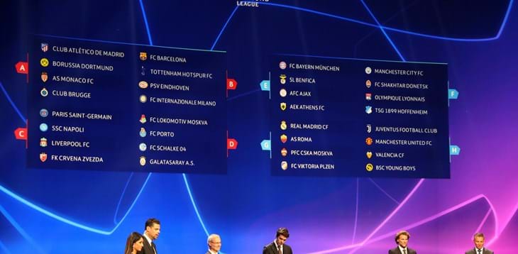 Parte la stagione europea per sei squadre italiane. Gli esiti del sorteggio di Champions League ed Europa League