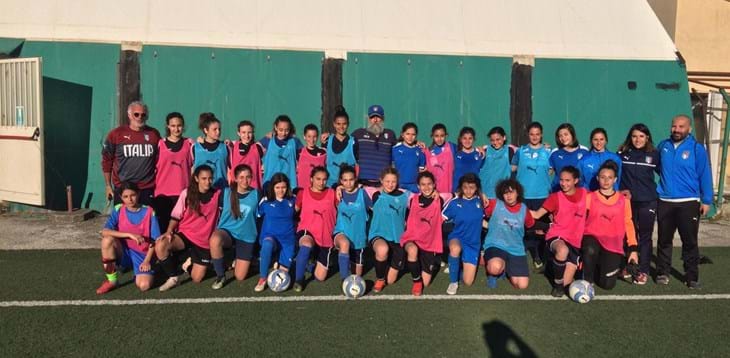 Rappresentativa U15 Femminile al lavoro