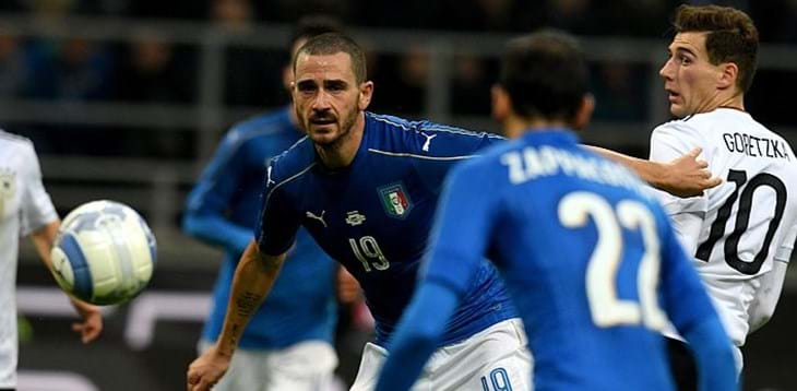 Italia-Germania finisce con un pareggio. Nella ripresa il palo nega il gol a Belotti