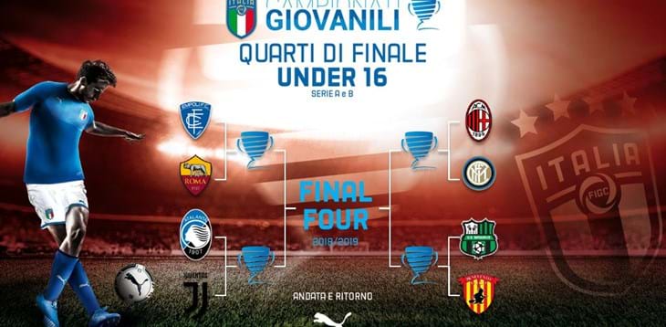 U16 A-B: derby di Milano nei quarti finale. L'Atalanta ospita la Juventus