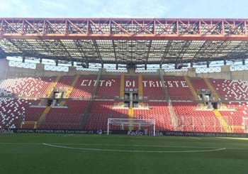 Un regalo per gli abbonati della Triestina per le tre gare in programma allo stadio “Nereo Rocco”