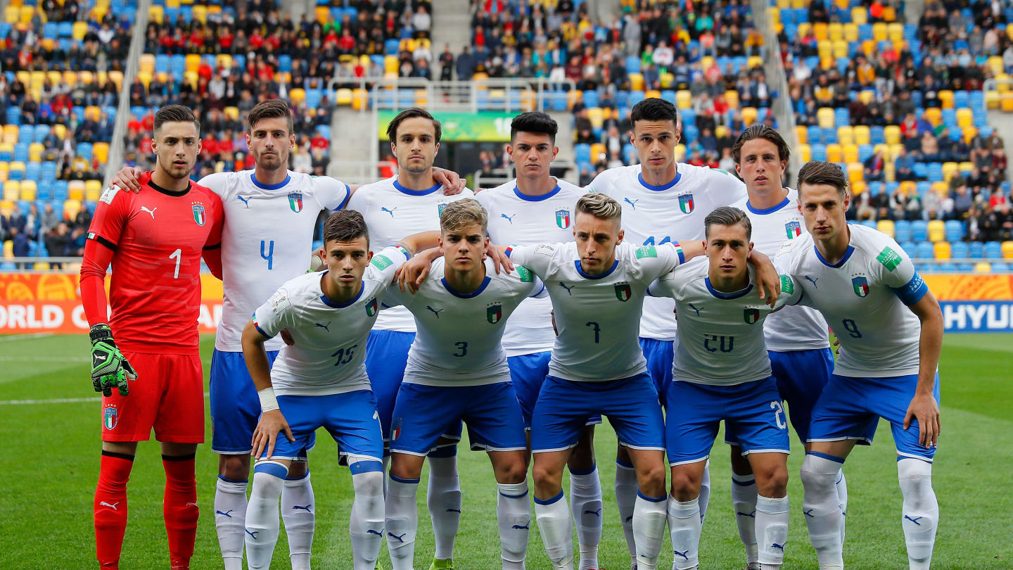 Maglia Pinamonti Italia Ufficiale Nazionale Azzurri FIGC Under 21 Europei 2019 