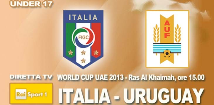 Mondiali Under 17: alle 15.00 Italia-Uruguay