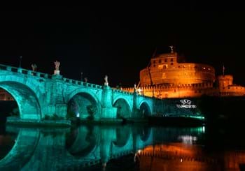 One Year to Go’: uno spettacolo Ponte Sant’Angelo illuminato e con il logo del torneo