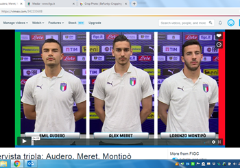 Intervista tripla: Audero, Meret, Montipò - Euro U21