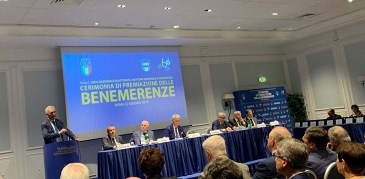 Benemerenze sportive: premiati a Roma dirigenti e società di LND e Settore Giovanile e Scolastico