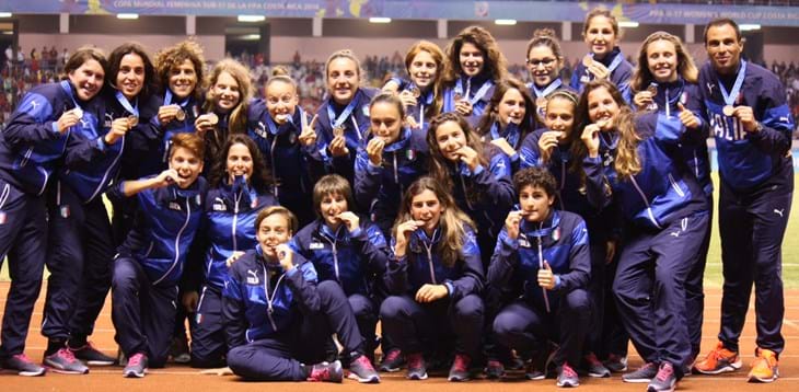 Mondiale Under 17 Femminile: l'Italia centra uno storico 3° posto