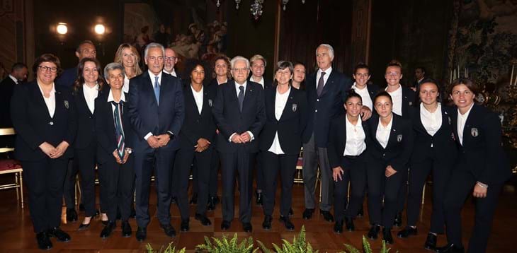 The Azzurre pay visit to Quirinale. Mattarella: “You won your World Cup”