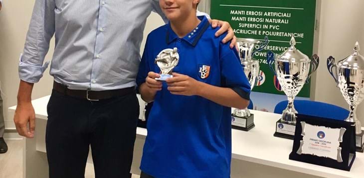 Andrea Fabbri premiato per il Fair Play