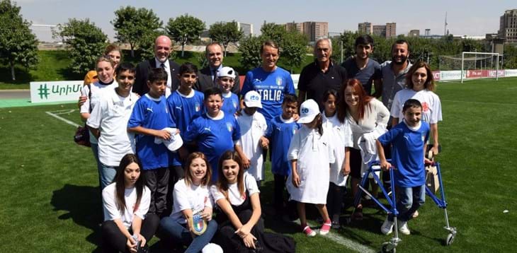 Meeting with disabled children in Yerevan Gravina: “A very important moment”