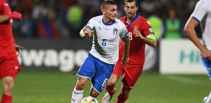 Azzurri fly to Tampere ahead of Finland match. Verratti leaves the squad