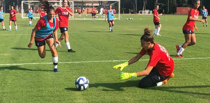 A Roma lo stage del progetto tecnico dedicato al calcio femminile Under 15