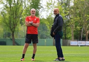 Spalletti visits Stefano Pioli's AC Milan at Milanello
